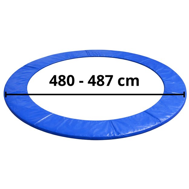 Lean Spring Pad for Trampoline Blue 480-487 cm 16 ft