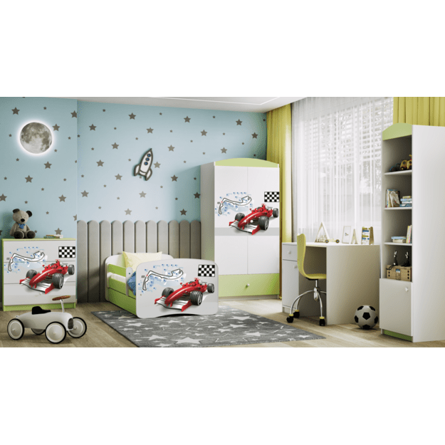 Lova babydreams green formula be stalčiaus be čiužinio 180/80 6