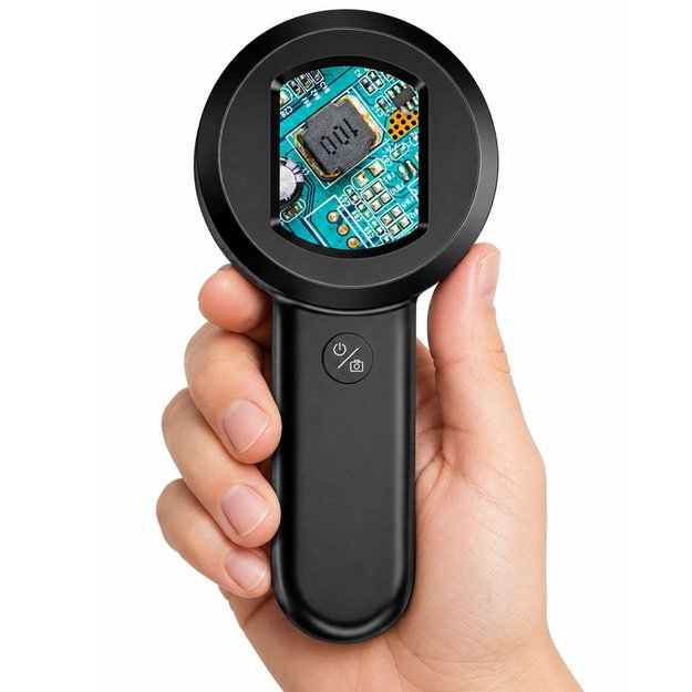 Portable Handheld Digital Microscope HD 100x Camera IPS Screen 8 LEDs