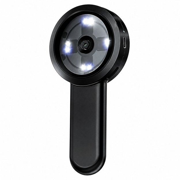 Portable Handheld Digital Microscope HD 100x Camera IPS Screen 8 LEDs