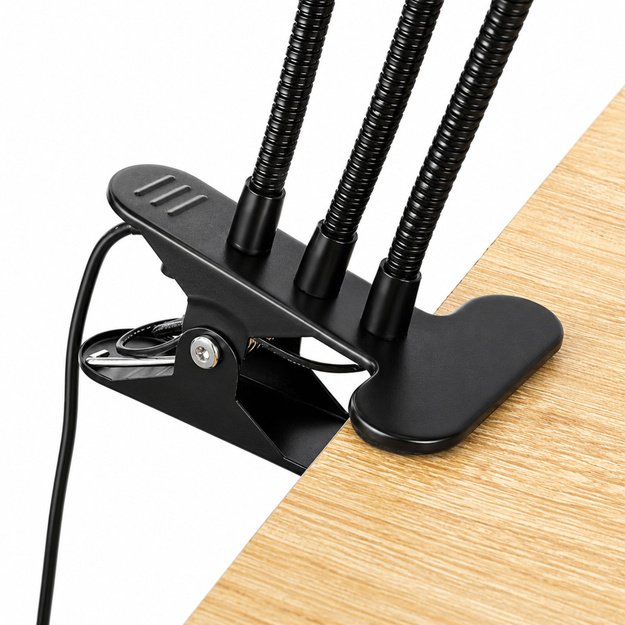 LED lamp for growing and illuminating plants, triple modules, clip