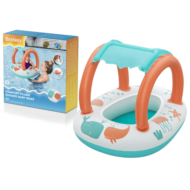 Inflatable Pontoon with Canopy 84 x 67cm Bestway 34203