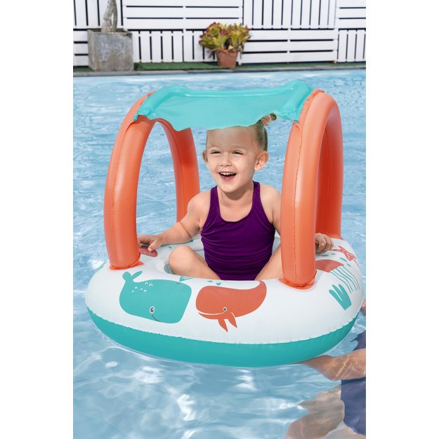 Inflatable Pontoon with Canopy 84 x 67cm Bestway 34203