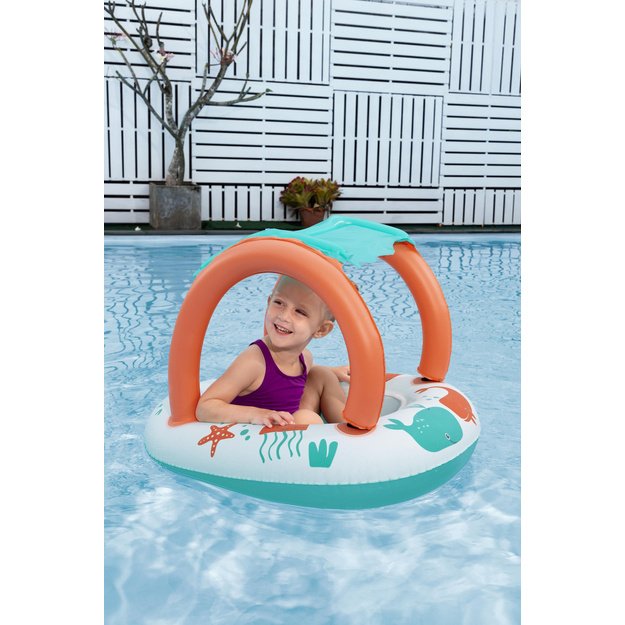 Inflatable Pontoon with Canopy 84 x 67cm Bestway 34203