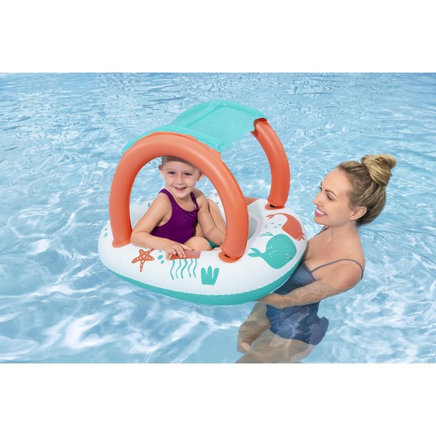 Inflatable Pontoon with Canopy 84 x 67cm Bestway 34203