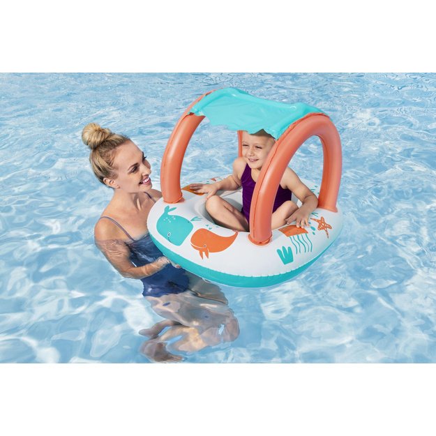 Inflatable Pontoon with Canopy 84 x 67cm Bestway 34203