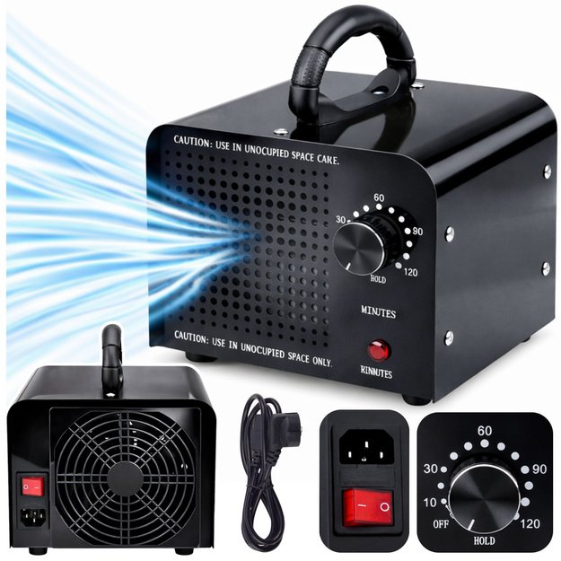 LEAN Ozone Generator 155W 60000 MG Ozonator For Car Rooms Timer
