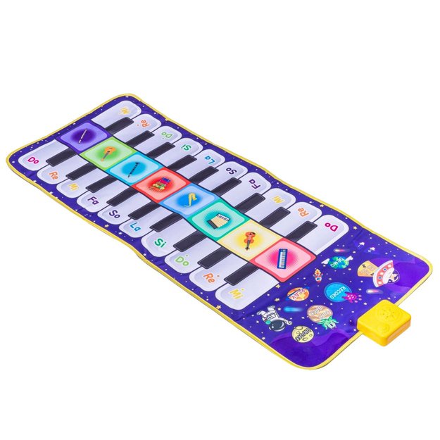Musical Educational Dance Mat Interactive Piano Space 120 x 48 cm