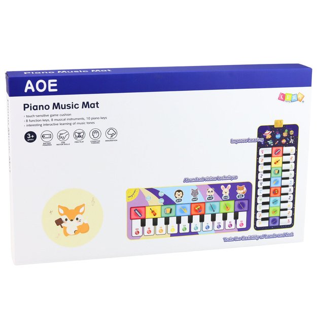 Musical Educational Dance Mat Interactive Piano Space 120 x 48 cm