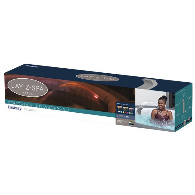 Lay-Z-Spa LED Waterfall for Spa 7 Colors Gray Bestway 60322