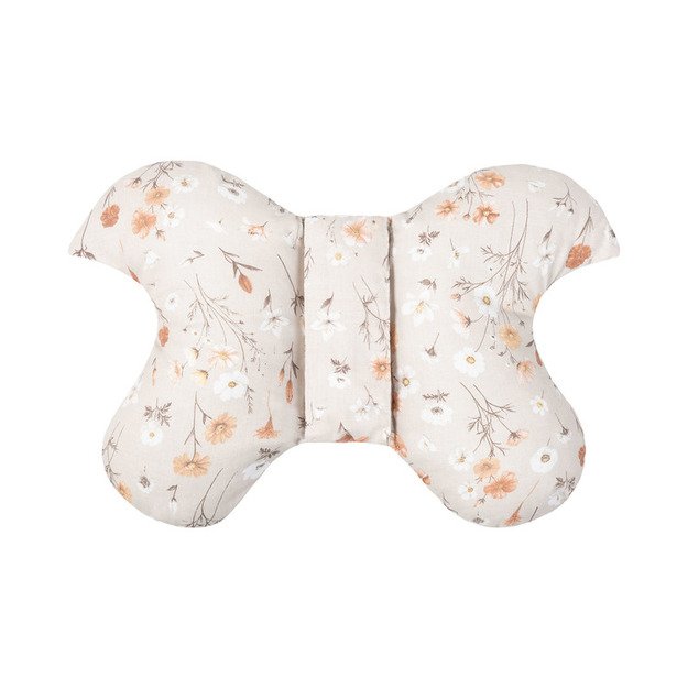 PILLOW BUTTERFLY 26X35 BLOOM BEIGE