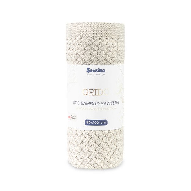 BLANKET GRIDO 80X100 COOL BEIGE