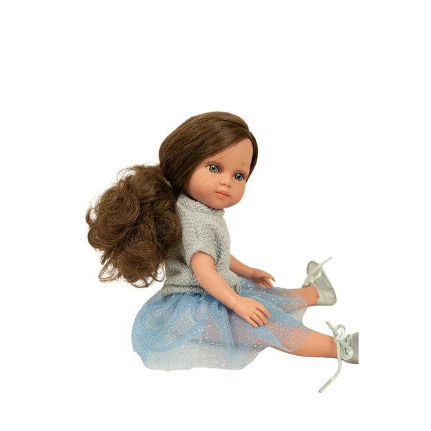 Arias lėlė mergaitė Carlota mėlynu sijonėliu, 36 cm
