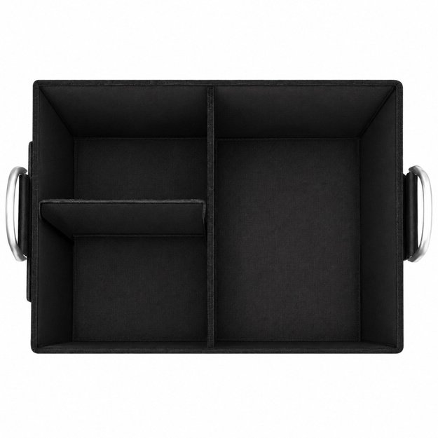 Large Foldable Car Organizer Trunk Bag Black 50L