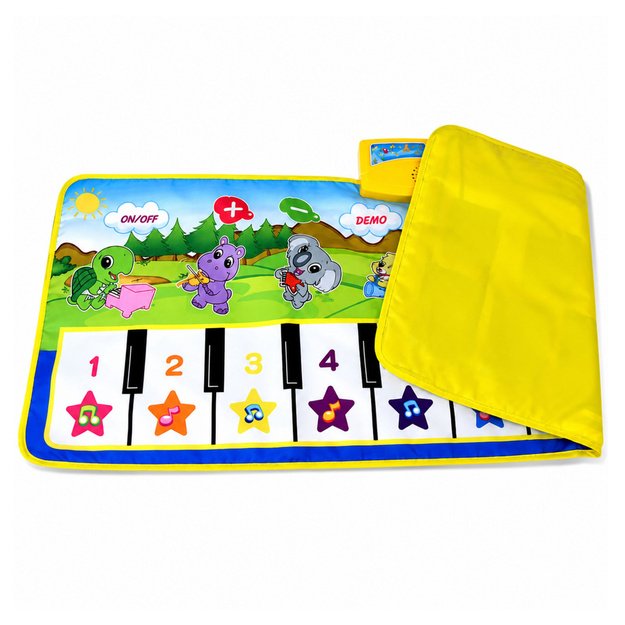 Educational Musical Mat Piano Animals Instrument Sounds 100x36 cm