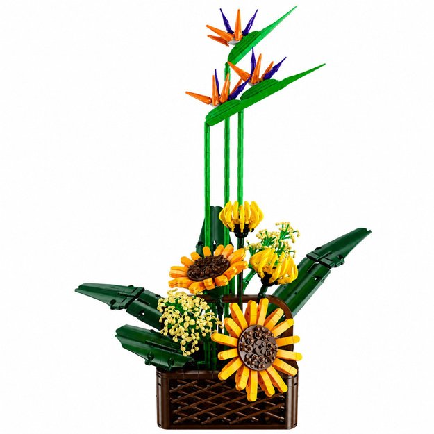 Construction Blocks Composition Sterlicja Sunflowers in a Pot 1608 pcs.