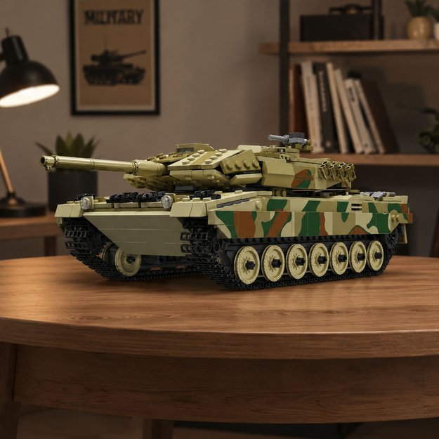 Leopard Military Tank Remote Controlled RC Construction Bricks 1100 pcs.