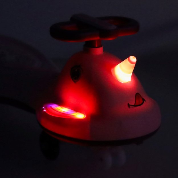 Jeździk grawitacyjny LED Swing FIX S1 skuter z rączką r&oacute;żowy max 65kg