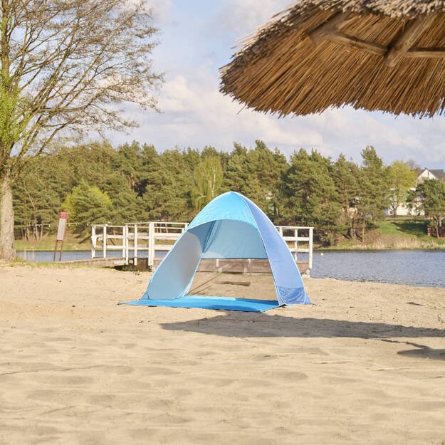 Namiot plażowy parawan samorozkładający na plażę ogr&oacute;d ogrodowy POPUP ochronny UV XXL