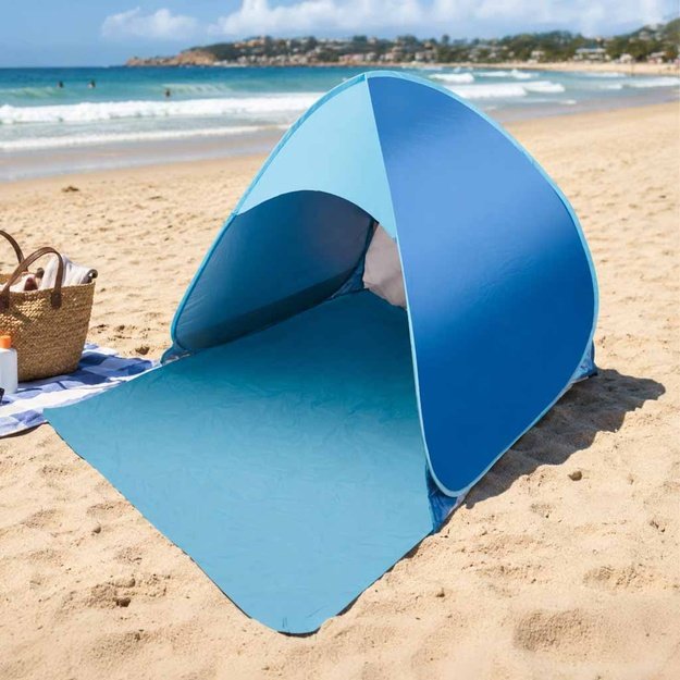 Namiot plażowy parawan samorozkładający na plażę ogr&oacute;d ogrodowy POPUP ochronny UV XXL