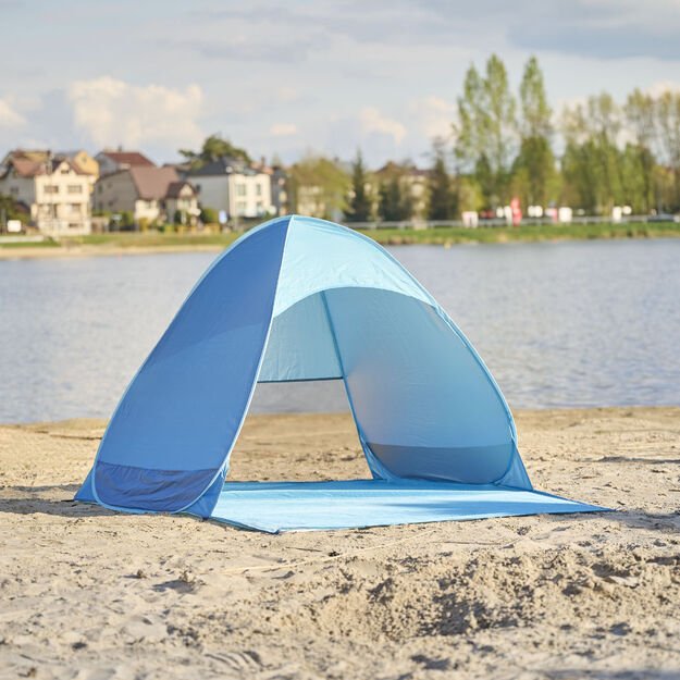 Namiot plażowy parawan samorozkładający na plażę ogr&oacute;d ogrodowy POPUP ochronny UV XXL