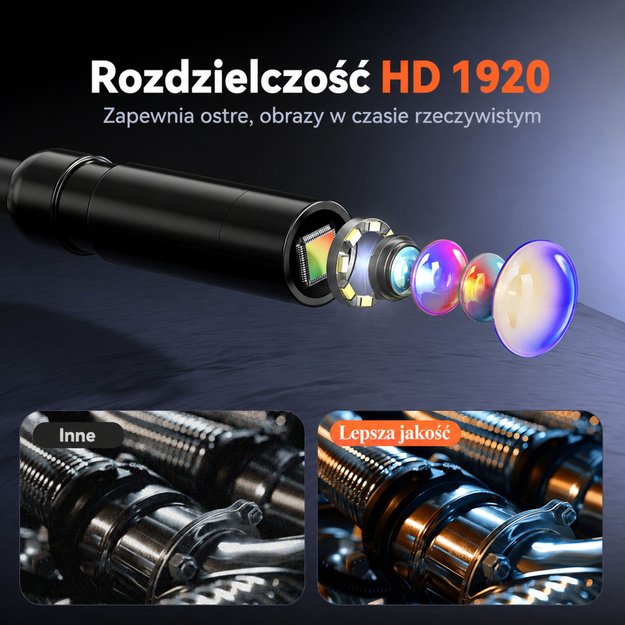 Wired Endoscope Inspection Camera 8 LEDs LCD 4.3   IP67