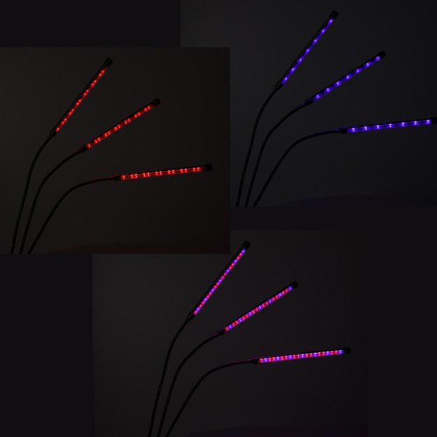 Lampa do roślin LED uprawy wzrostu panel 3 żar&oacute;wki