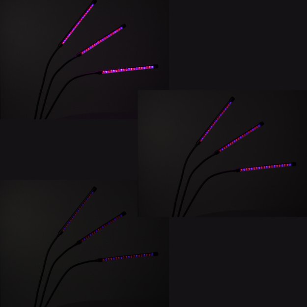 Lampa do roślin LED uprawy wzrostu panel 3 żar&oacute;wki