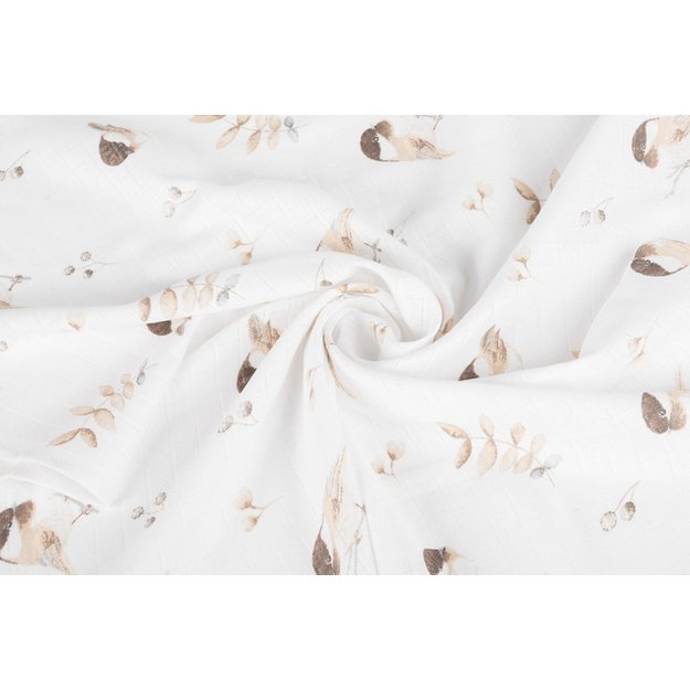 TETRA DIAPER 70X80 5-PACK FLORAL GREY