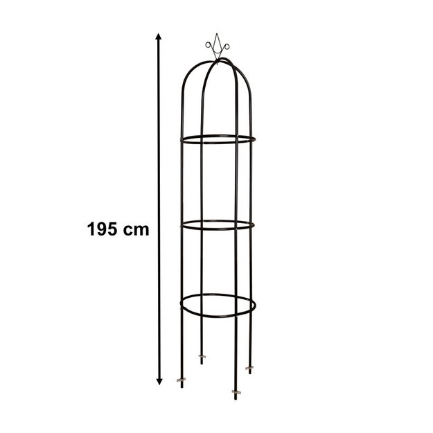 Sodo pavėsinės kolonėlė kolonėlė varpinė rožė stovas laipiojimo gėlės metalas 195 cm