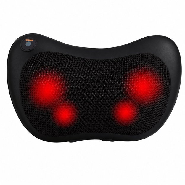 Shiatsu Massager Back Neck Massage Cushion with Heater Black