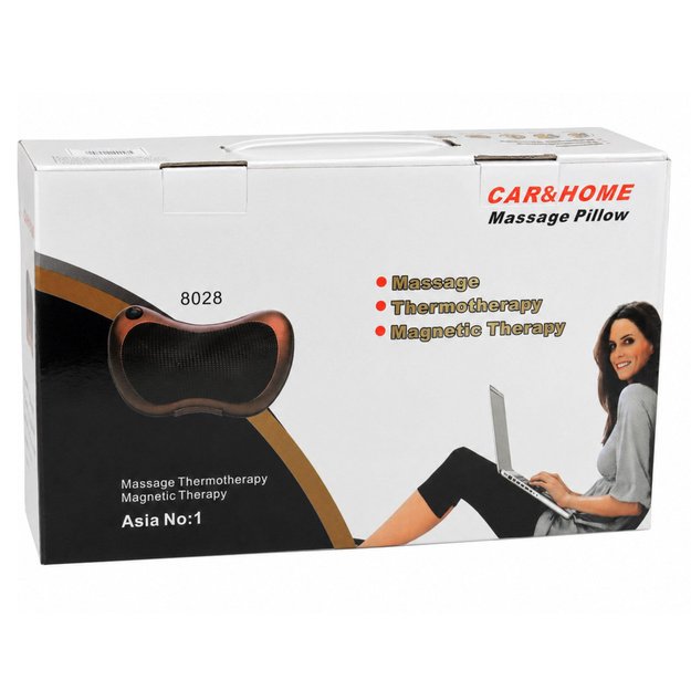 Shiatsu Massager Back Neck Massage Cushion with Heater Black