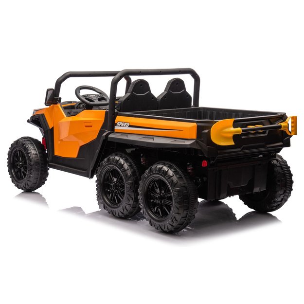 Baterijomis varoma transporto priemonė, 6 ratai, XB-1038A 4x4, 24V, oranžinė