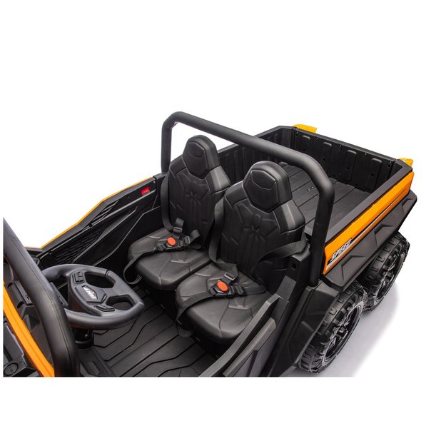 Baterijomis varoma transporto priemonė, 6 ratai, XB-1038A 4x4, 24V, oranžinė