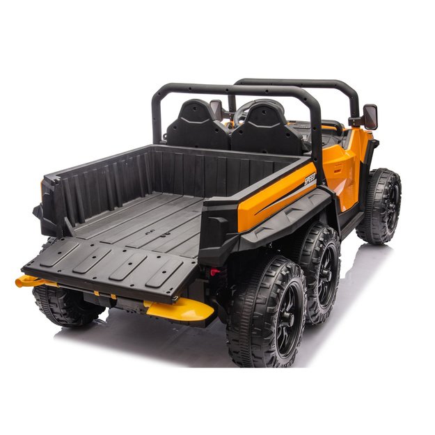 Baterijomis varoma transporto priemonė, 6 ratai, XB-1038A 4x4, 24V, oranžinė