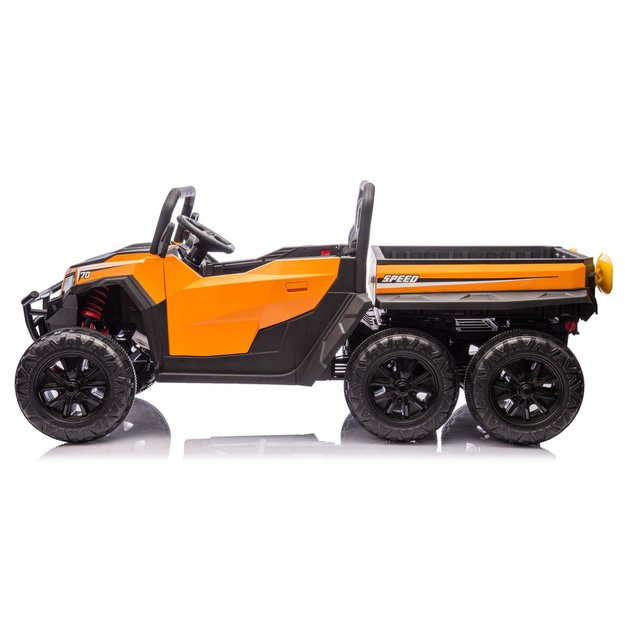 Baterijomis varoma transporto priemonė, 6 ratai, XB-1038A 4x4, 24V, oranžinė
