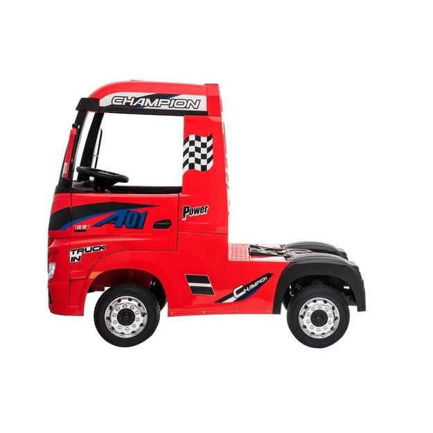 Electric Ride-On Car Mercedes Actros Red Painted MP4 7