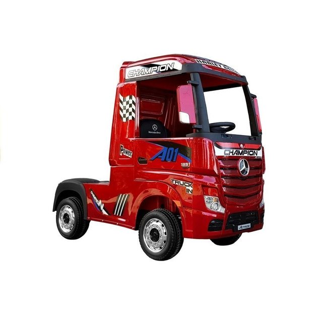 Electric Ride-On Car Mercedes Actros Red Painted MP4