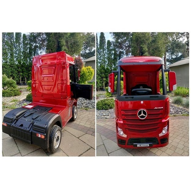 Electric Ride-On Car Mercedes Actros Red Painted MP4 3