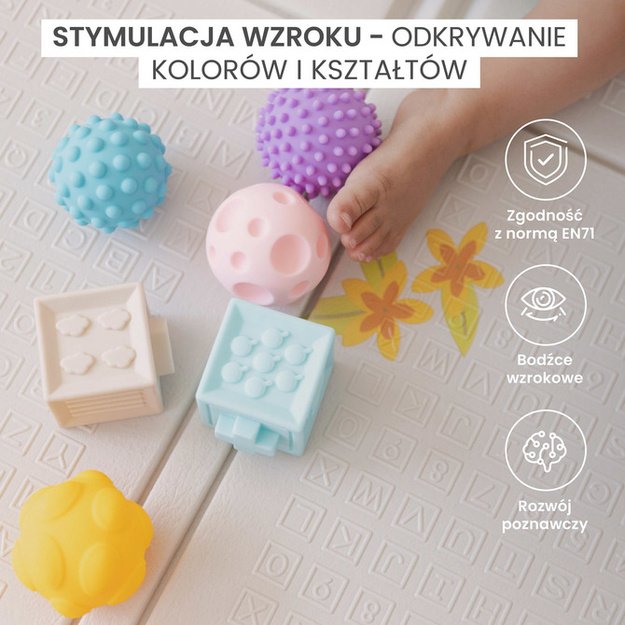 EDUCATIONAL TOY - SOFT SENSORY BLOCKS