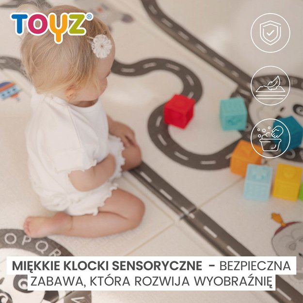 EDUCATIONAL TOY - SOFT SENSORY BLOCKS