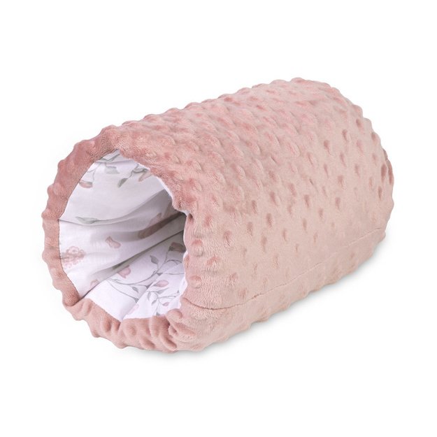 FEEDING MUFF MINKY FLORI DUSTY PINK