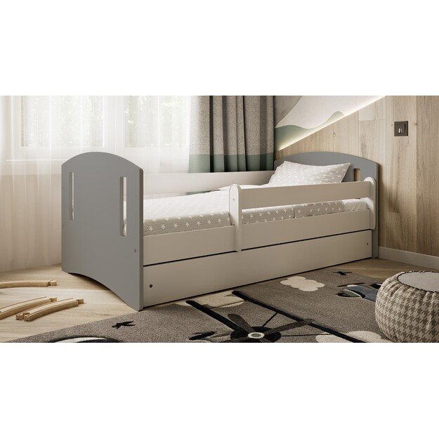 Lova classic 2 mix pilka su stalčiumi be čiužinio 180/80 4