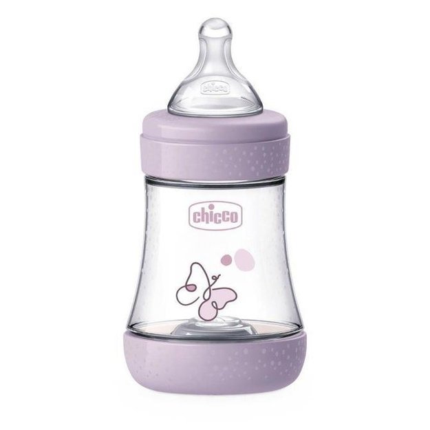 „Chicco Perfect5“ antikolikinis buteliukas 150 ml, lėta tėkmė, rožinis