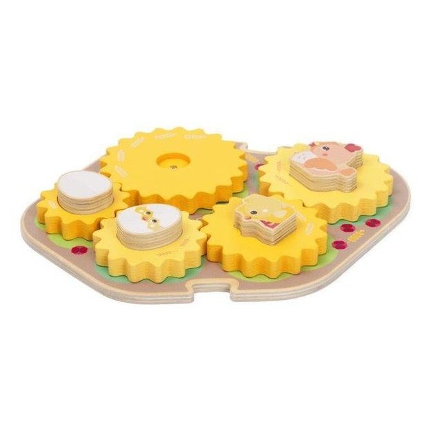 187867 WOODEN PUZZLE WITH CHICKENS
