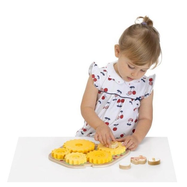 187867 WOODEN PUZZLE WITH CHICKENS