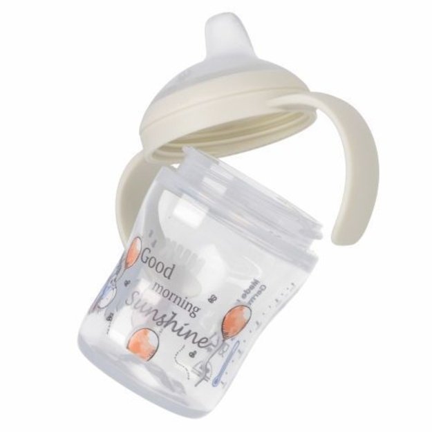 NUK „Perfect Match“ mokomasis buteliukas su snapeliu, 150 ml, „Asiliukas“
