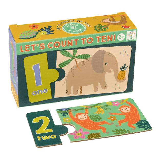 Educational toy-puzzle Count to Ten, Jungle