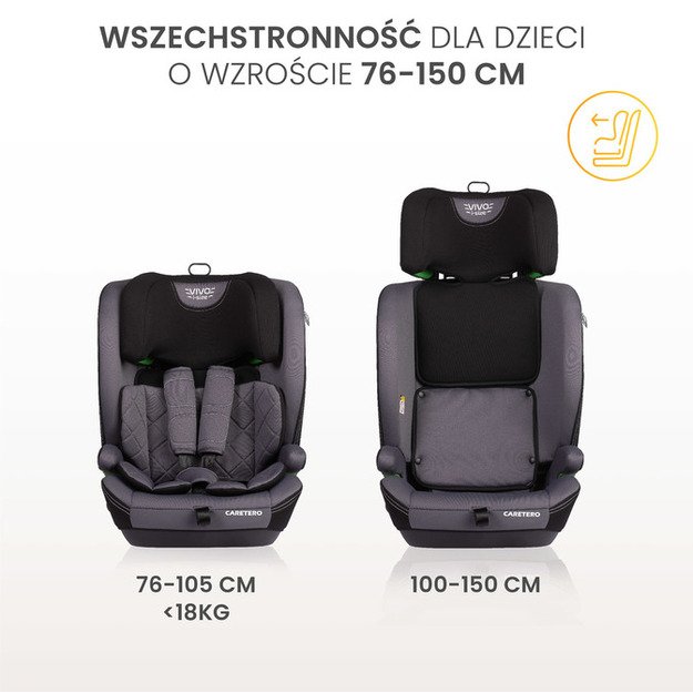 CAR SEAT VIVO I-SIZE EMERALD (76-150)