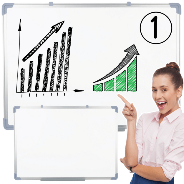 Magnetinė pakabinama lenta Dry Erase White 90x60cm